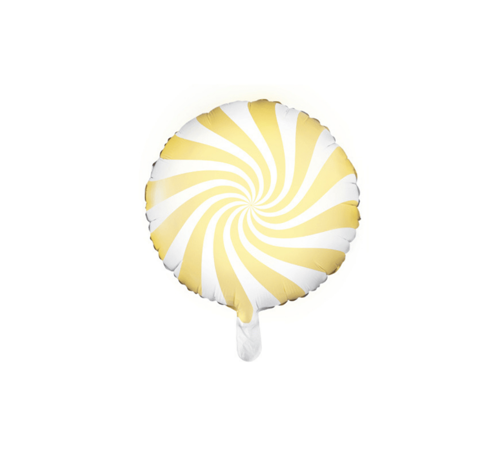Snoep Folieballon Geel - per stuk - Candy folieballon