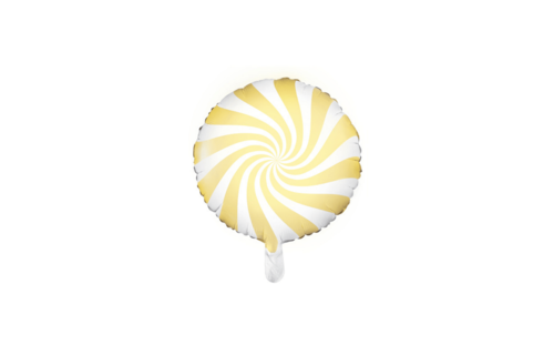 Snoep Folieballon Geel - per stuk - Candy folieballon