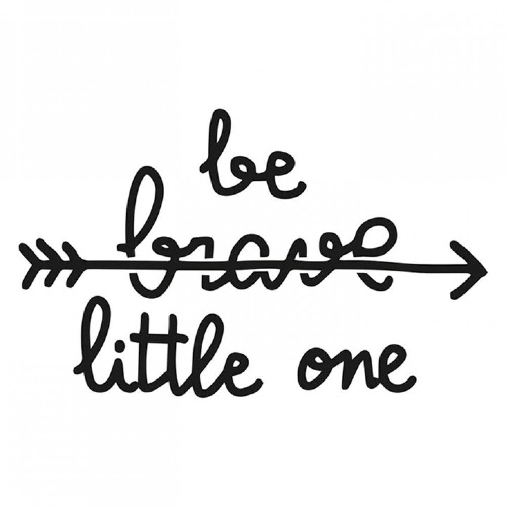 Muursticker 'Be Brave Little One' - per stuk - Wall stickers voor kinderkamers