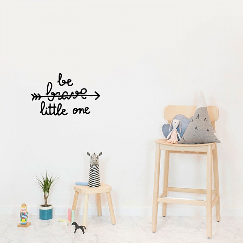 Muursticker 'Be Brave Little One' - per stuk - Wall stickers voor kinderkamers