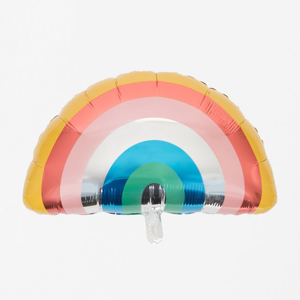 Regenboog folieballon - per stuk