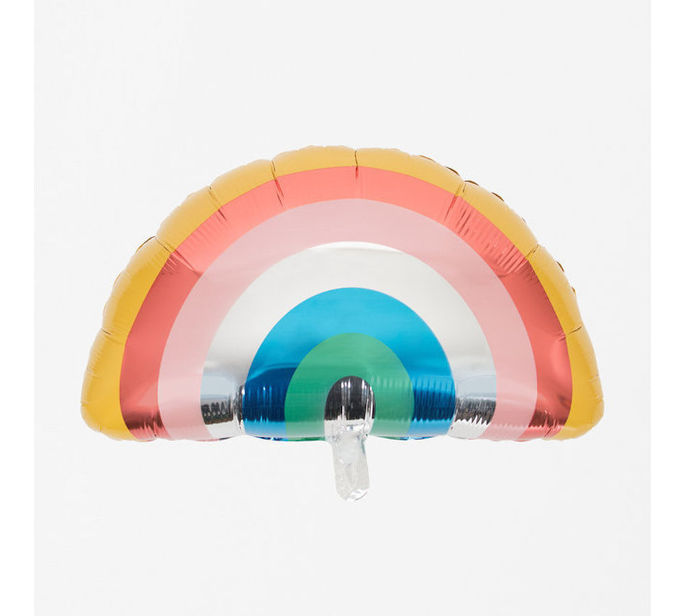 Regenboog folieballon - per stuk