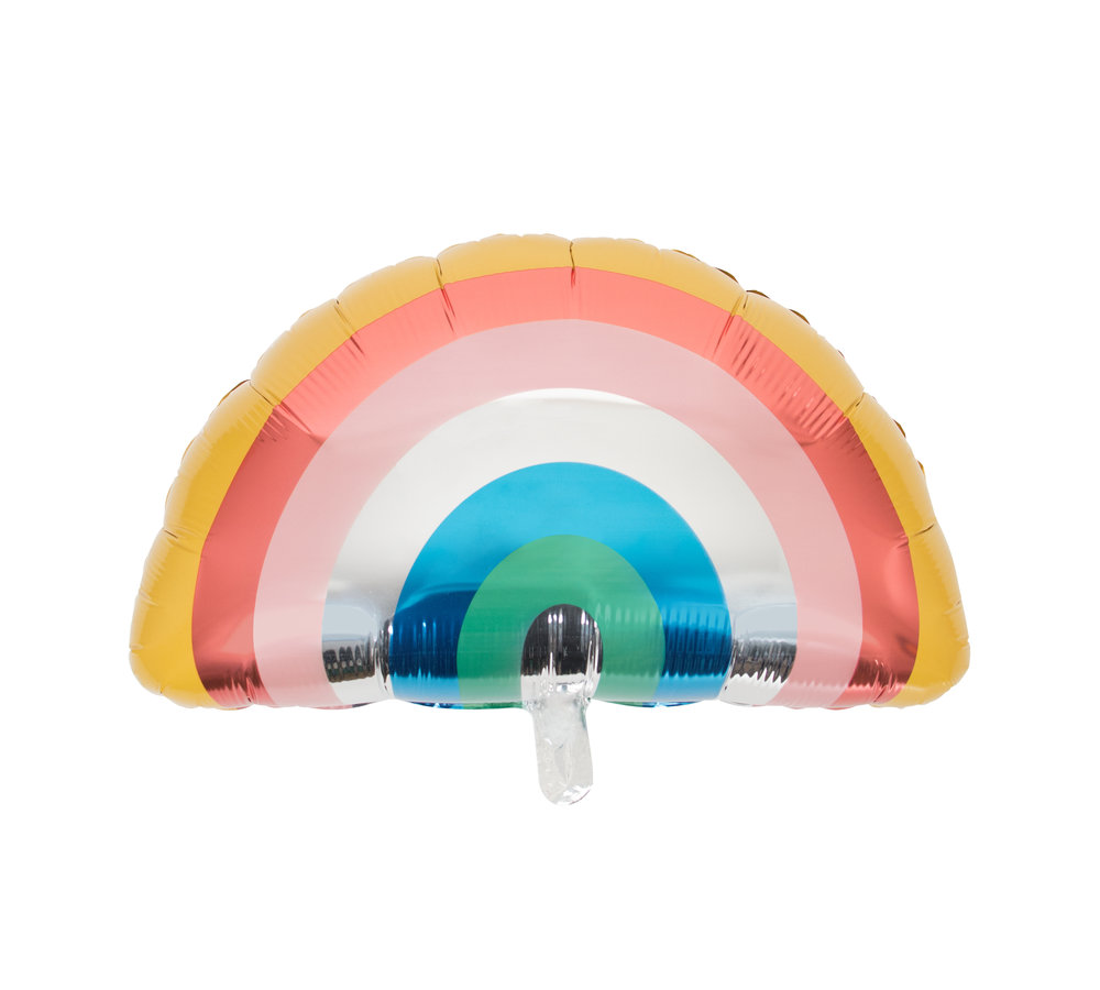 Regenboog folieballon - per stuk