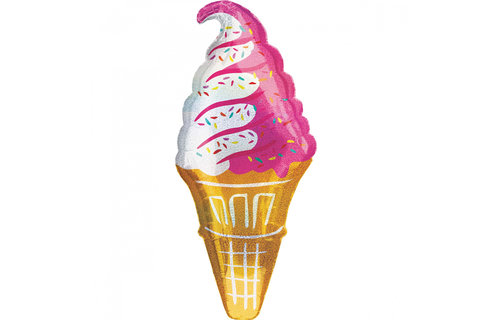 IJshoorn Folieballon (Supershape) - per stuk - 45 x 104 cm