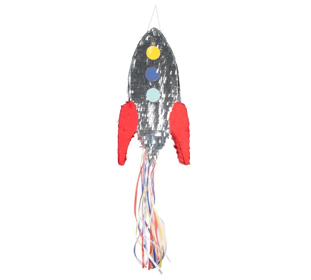 Raket Piñata - pull pinata - voor een Cosmic Space feestje