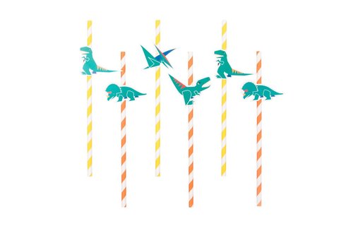 Dinosaurus Rietjes - 12 stuks - Voor een dino feestje