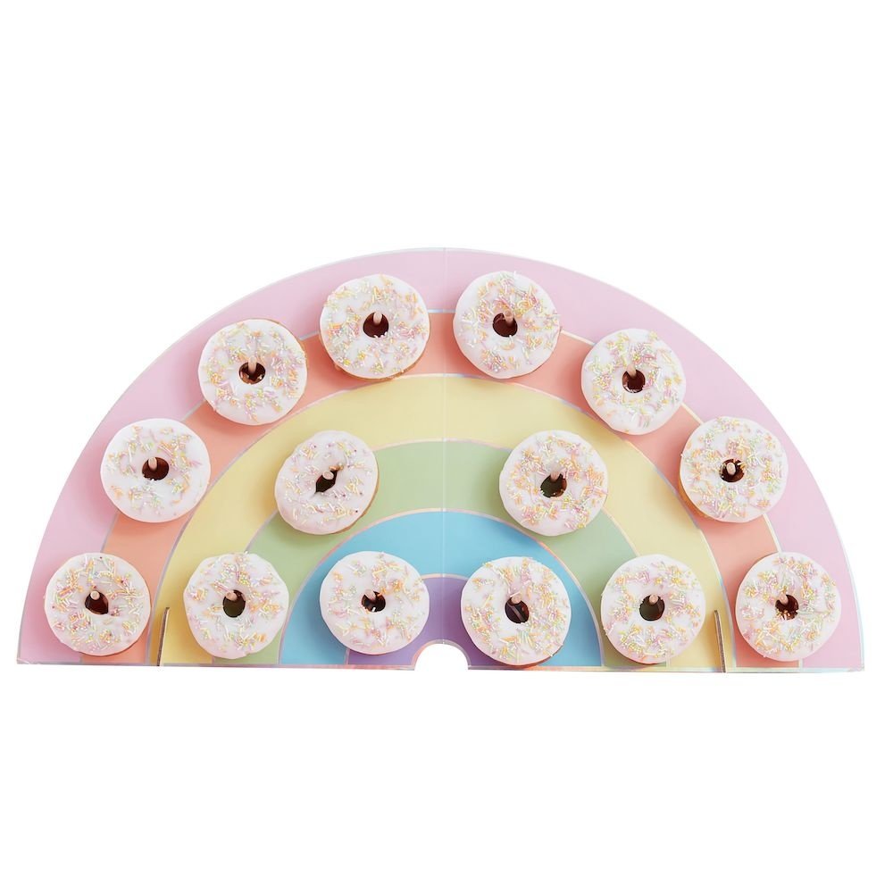 Donut Wand Pastel Rainbow - per stuk - Regenboog pastel feestartikelen