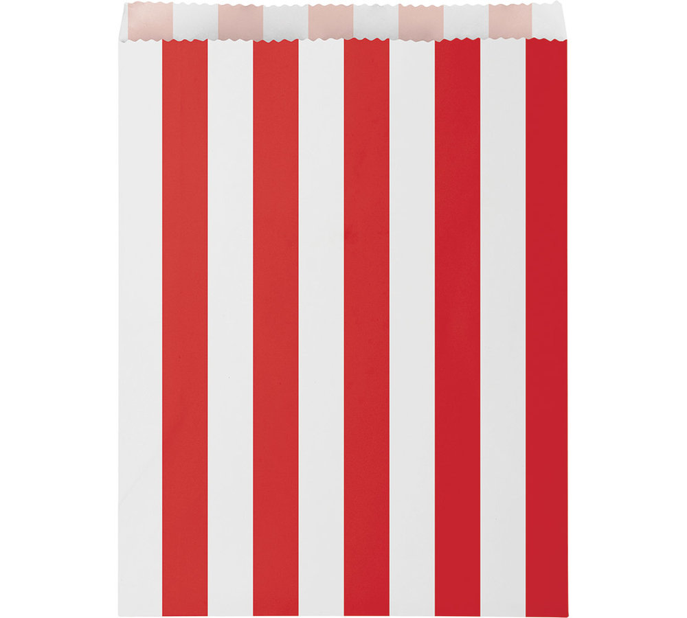 Circus Zakjes Rood en Wit - 10 stuks - Circus Party