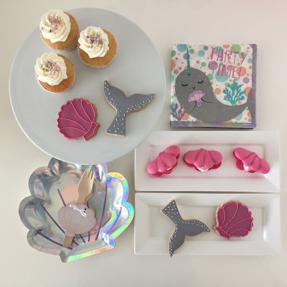Mermaid Shine Borden (Schelp) - 8 stuks - Mermaid Feestartikelen