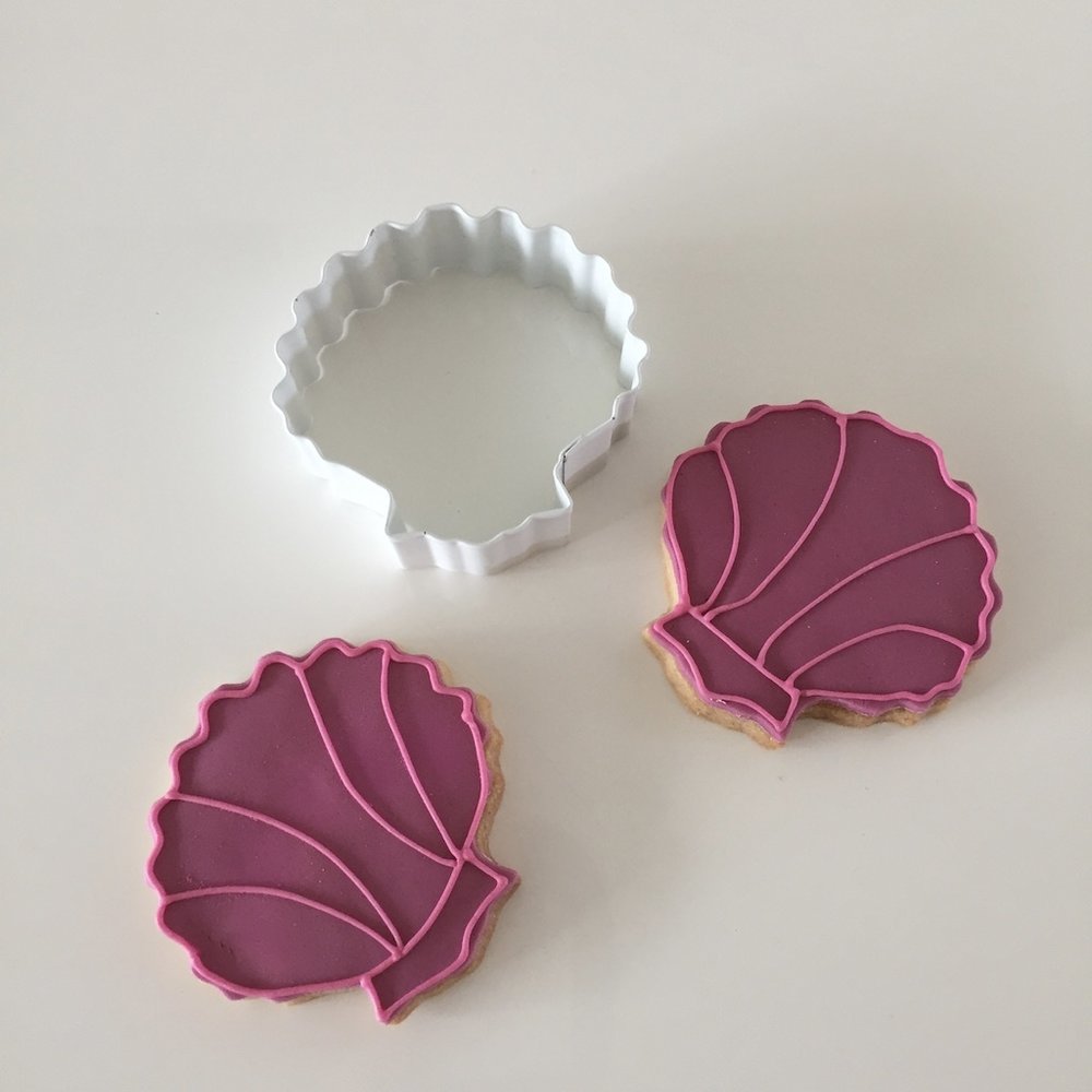 Cookie Cutter (Uitsteker) Schelp - per stuk - uitsteekvormen