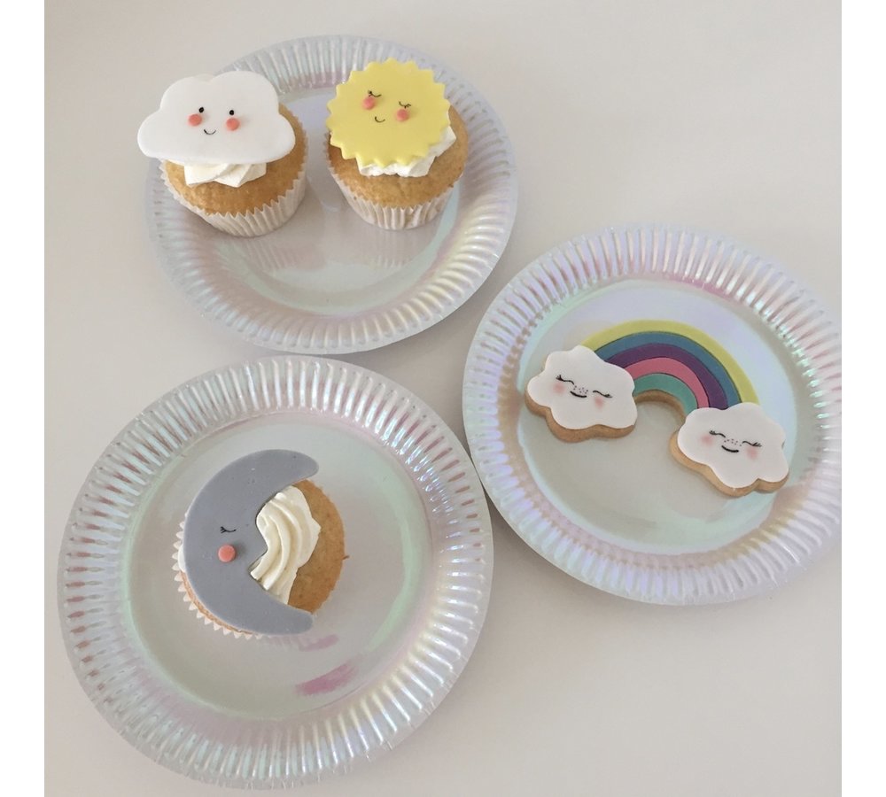 Cookie Cutter (Uitsteker) Regenboog met wolkjes - per stuk - uitsteekvormen