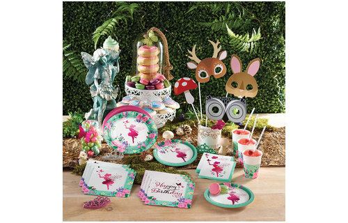 Fairy Bordjes - 8 stuks - Floral Fairy Sparkle voor een feeën feestje