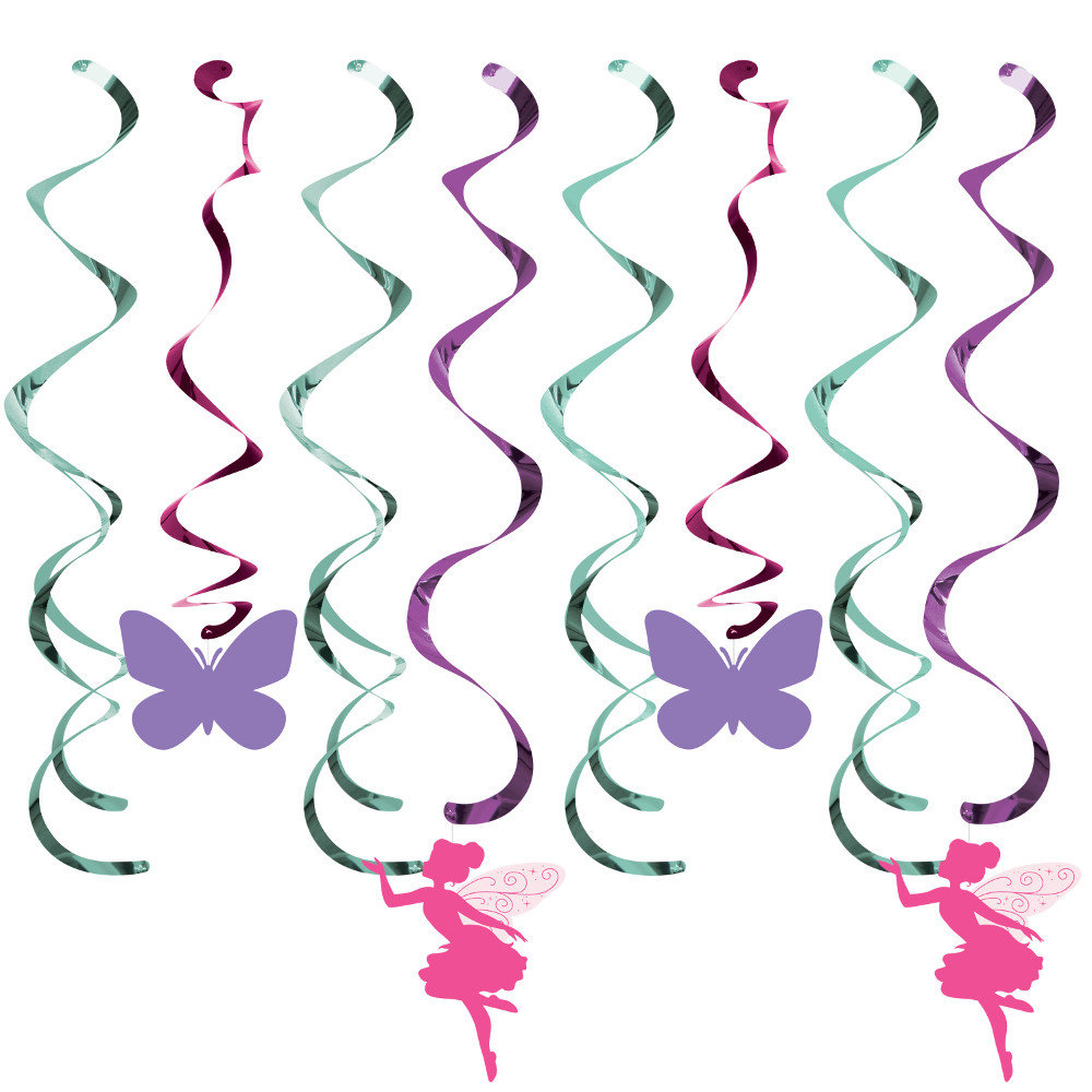 Fairy Hangdecoraties - 5 stuks - Floral Fairy Sparkle voor een feeën feestje