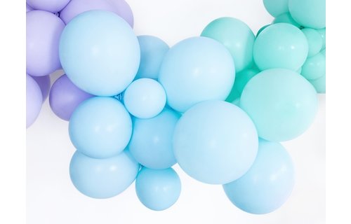 Ballonnen Pastel Blauw (Klein) - 100 stuks - 12 cm - Pastel ballonnen