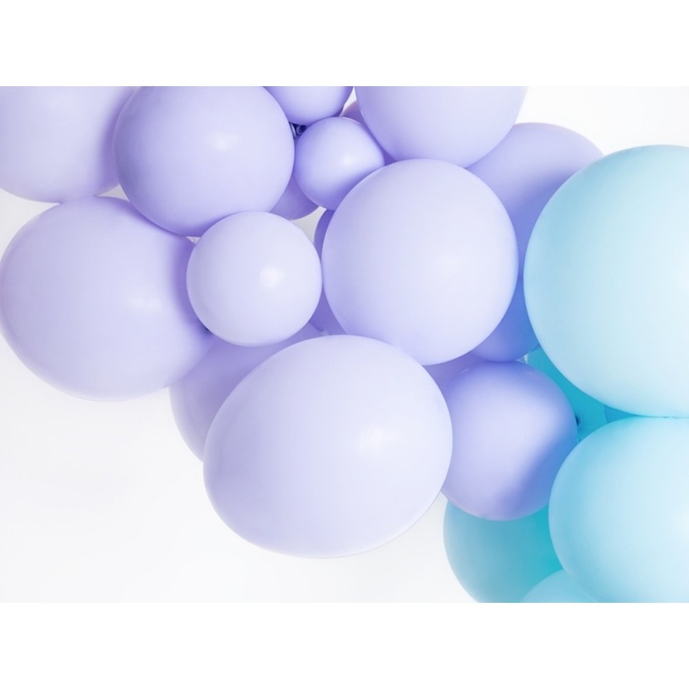 gevogelte Kruipen Becks Ballonnen Pastel Lila (100 stuks) van 12 cm | Pastel ballonnen - Hieppp