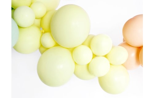 Ballonnen Pastel Geel (Klein) - 100 stuks - 12 cm - Pastel ballonnen