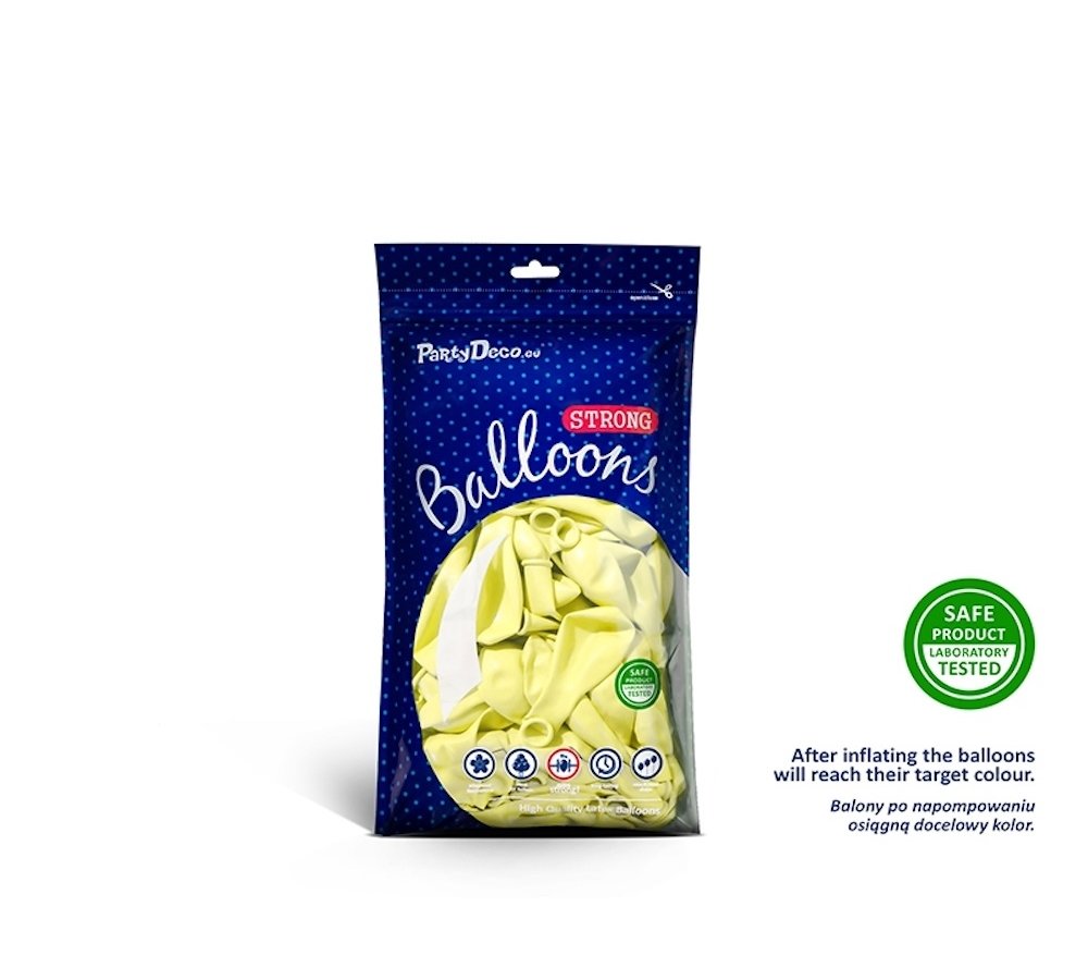 Ballonnen Pastel Geel (Klein) - 100 stuks - 12 cm - Pastel ballonnen