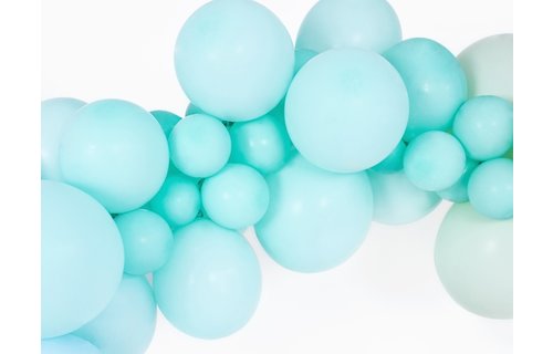 Ballonnen Pastel Mint (Klein) - 100 stuks - 12 cm - Pastel ballonnen