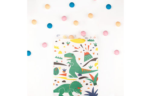 Dinosaurus Zakjes - 10 stuks - Uitdeelzakjes voor een dino feestje
