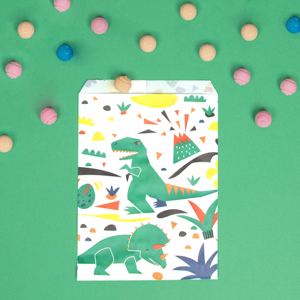 Dinosaurus Zakjes - 10 stuks - Uitdeelzakjes voor een dino feestje