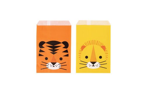 Wilde Katten Zakjes - 10 stuks - Uitdeelzakjes voor een jungle feestje