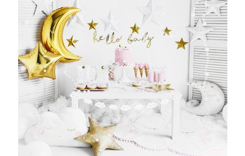 Taartkaarsjes Maan, Sterren en Wolkjes - 5 stuks - Twinkle Twinkle Little Star