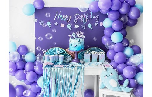 Narwal Party Slinger (DIY) - per stuk - Narwal feestartikelen en versiering