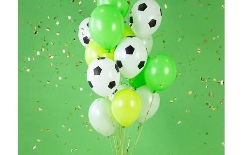 Voetbal Ballonnen - 6 stuks - Voetbal feestartikelen