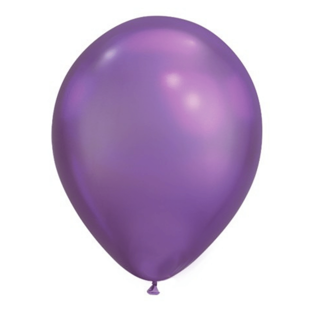 Chroom Ballonnen Paars - 100 stuks - Solid shine ballonnen