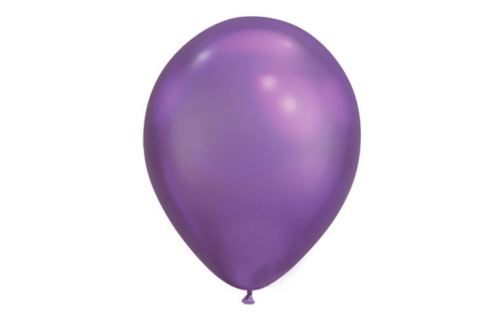 Chroom Ballonnen Paars - 100 stuks - Solid shine ballonnen