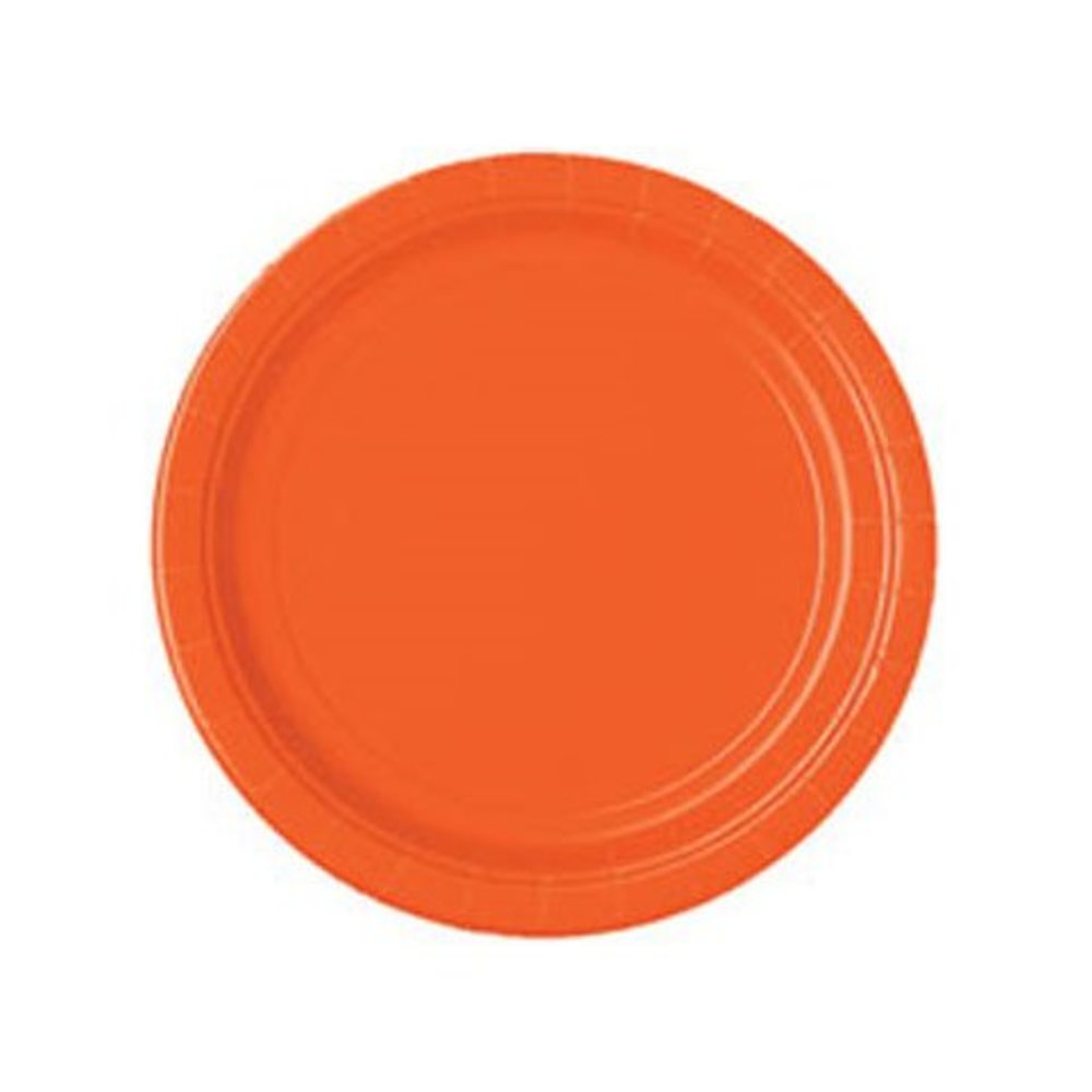 Oranje Bordjes - 20 stuks - 18 cm