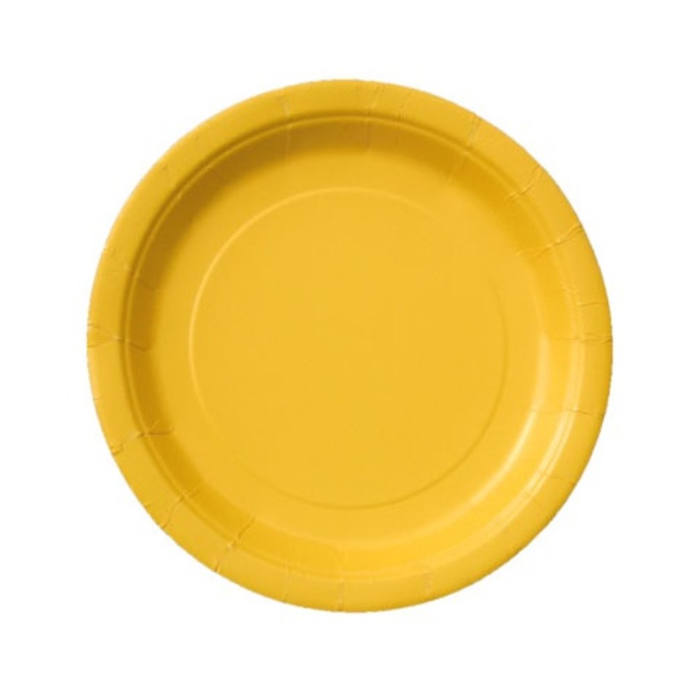 Gele Bordjes - 20 stuks - 18 cm