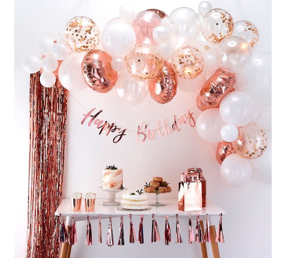 Ballonboog Roségoud DIY Pakket - per set - Ballonnenboog zelf maken