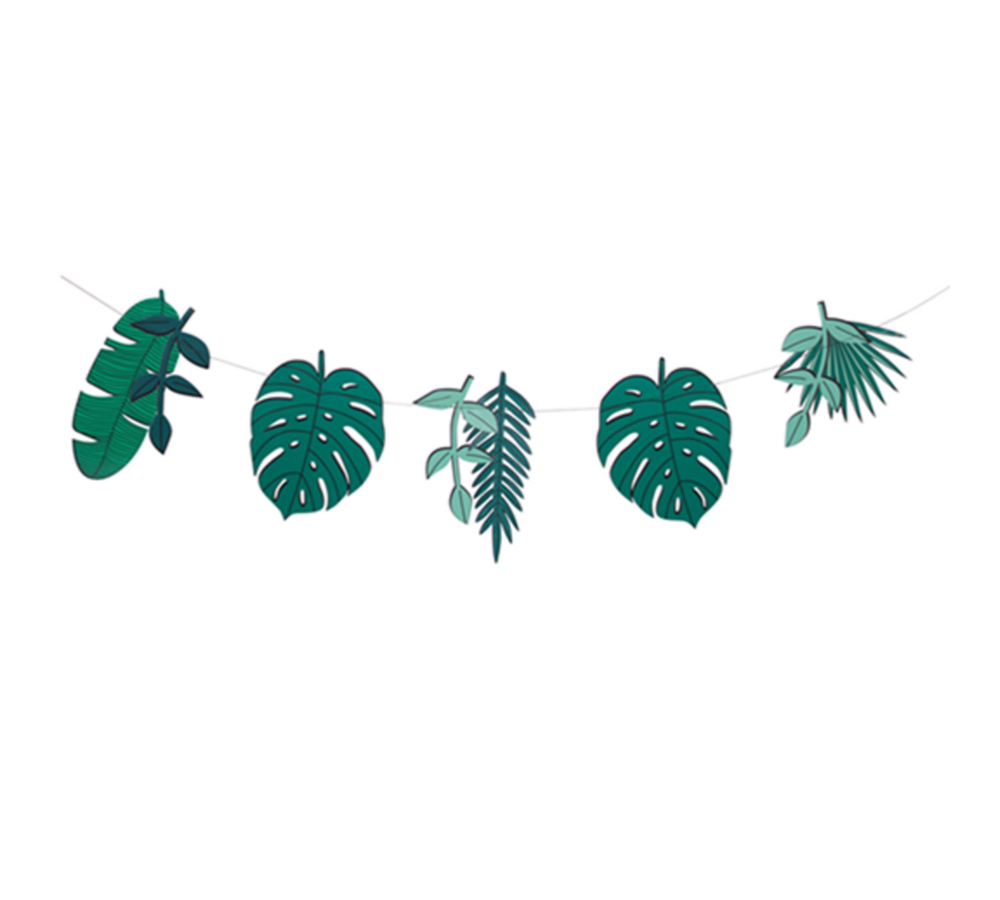 Tropical Slinger - per stuk - Monstera en Palmbladeren