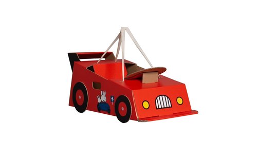 Auto Nijntje (Miffy) - per stuk - Mister Tody kartonnen speelgoed