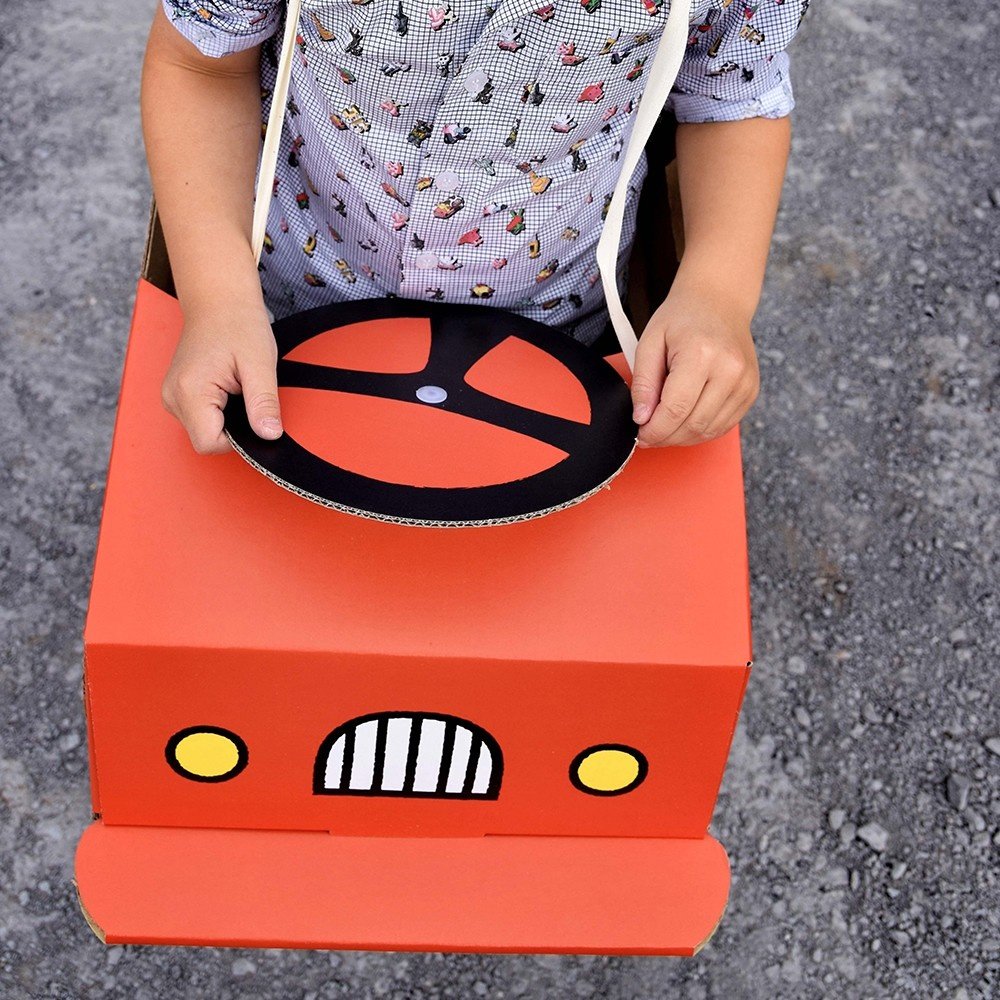 Auto Nijntje (Miffy) - per stuk - Mister Tody kartonnen speelgoed