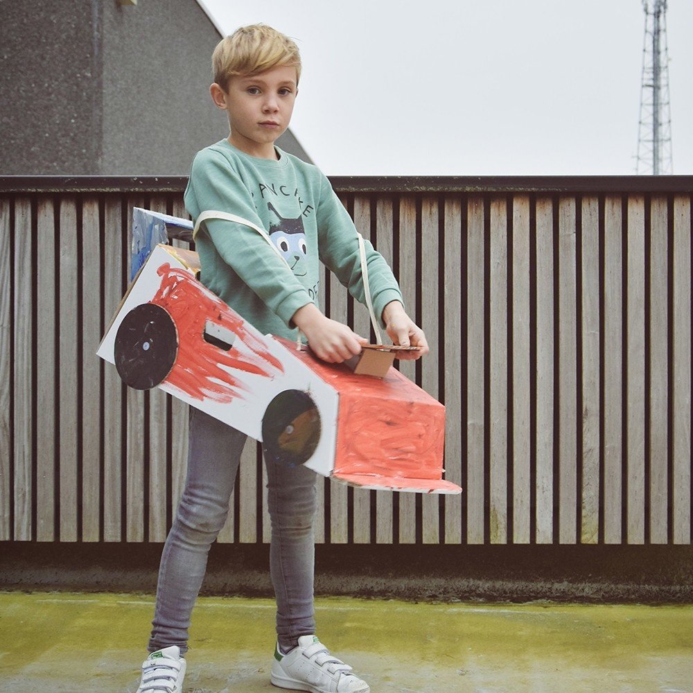 Auto Inkleur - per stuk - Mister Tody kartonnen speelgoed