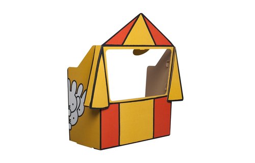 Poppenkast Nijntje (Miffy) - per stuk - Mister Tody kartonnen speelgoed