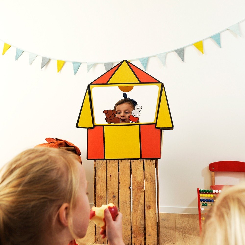 Poppenkast Nijntje (Miffy) - per stuk - Mister Tody kartonnen speelgoed