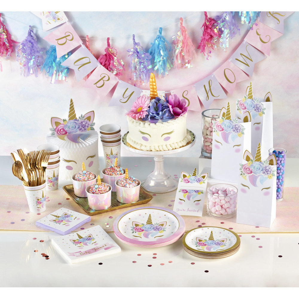 Unicorn Bekers - 8 stuks - Eenhoorn feestartikelen en versiering