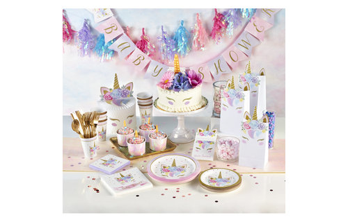Unicorn Bekers - 8 stuks - Eenhoorn feestartikelen en versiering