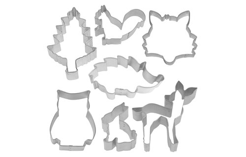 Woodland Cookie Cutters Kit - Set van 7 - Bosdieren feestartikelen en versiering
