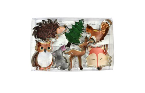 Woodland Cookie Cutters Kit - Set van 7 - Bosdieren feestartikelen en versiering