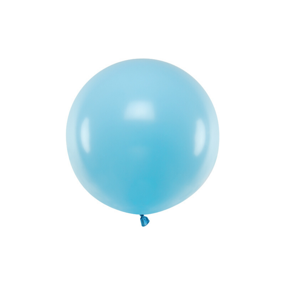 Jumbo Ballon Pastel Blauw - per stuk - Ronde ballonnen 60 cm