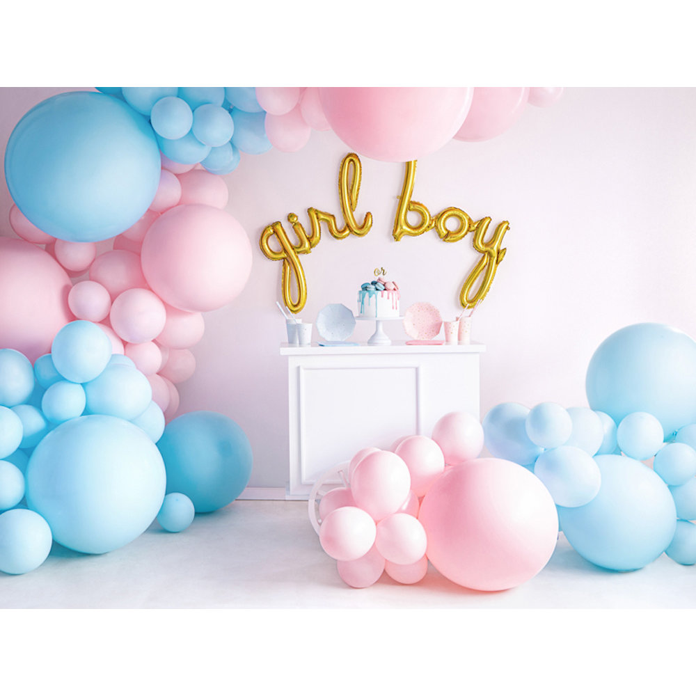 Jumbo Ballon Pastel Blauw - per stuk - Ronde ballonnen 60 cm