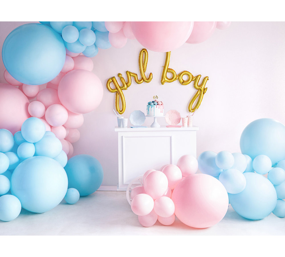 Jumbo Ballon Pastel Roze - per stuk - Ronde ballonnen 60 cm
