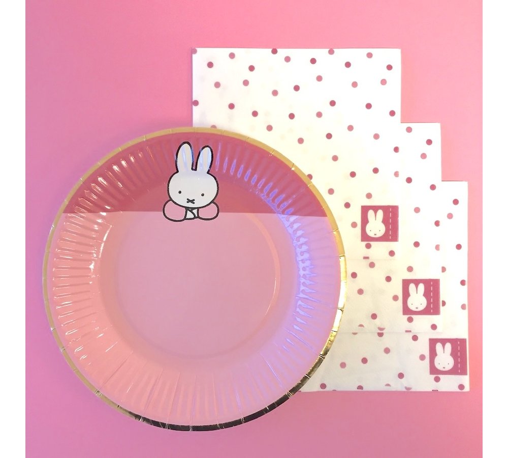 Nijntje Baby Roze Servetjes - 20 stuks - Feest met nijntje