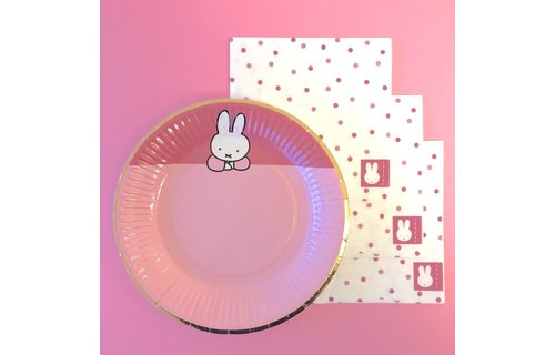 Nijntje Baby Roze Servetjes - 20 stuks - Feest met nijntje