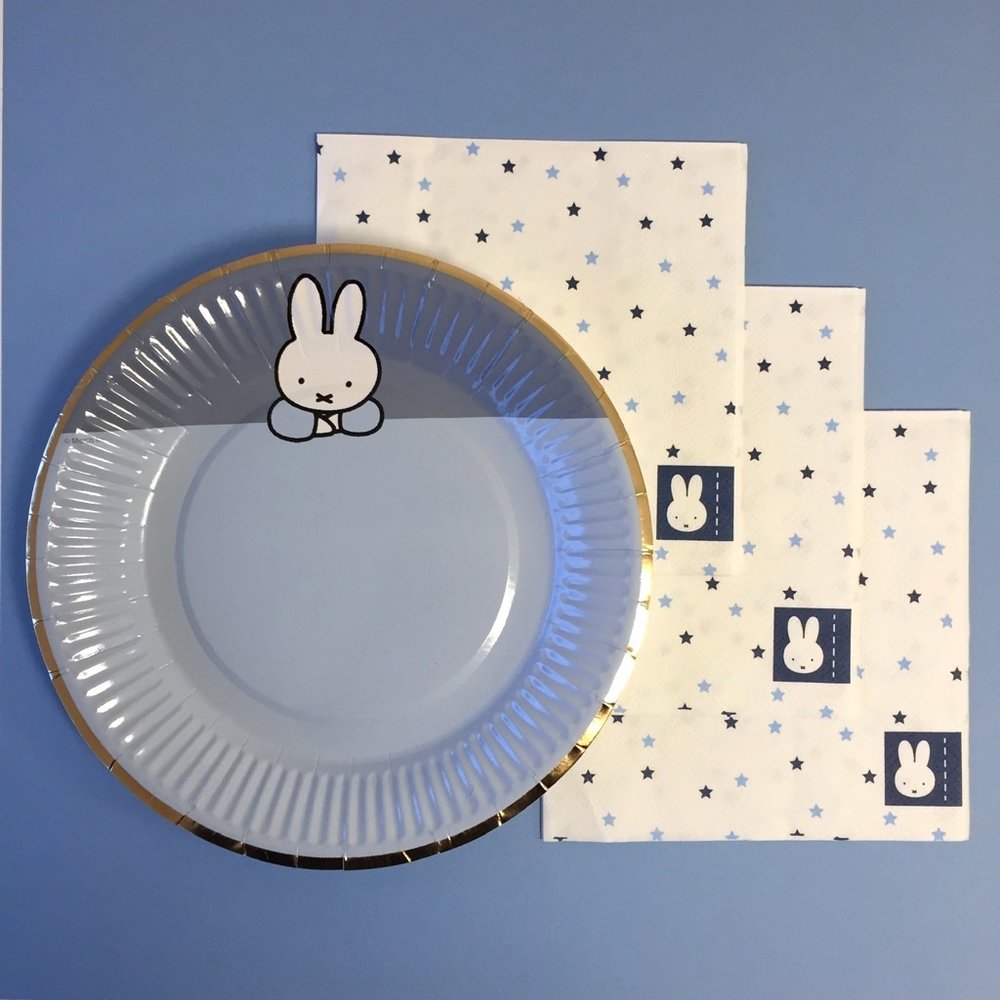 Nijntje Baby Blauw Servetjes - 20 stuks - Feest met nijntje