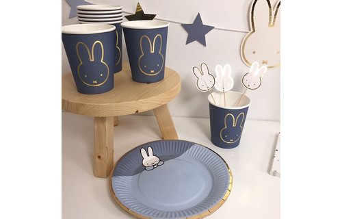 Nijntje Baby Blauw Bekers - 8 stuks - Feest met nijntje